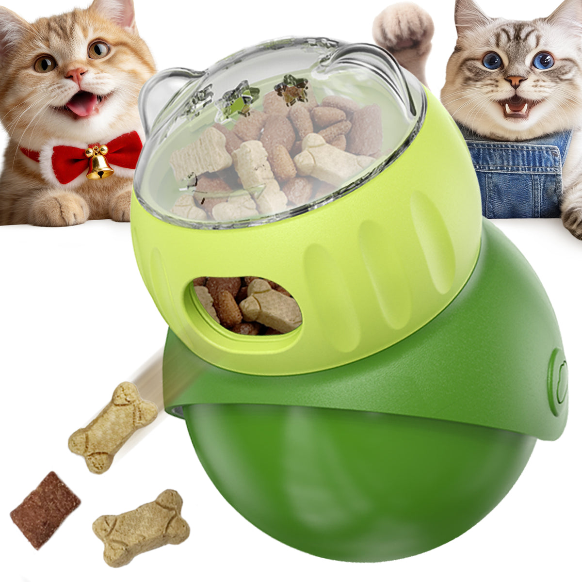 KADTC Wobble Cat & Small Dog Treat Dispenser Toy