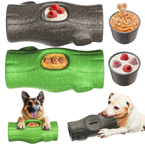 2 PCS KADTC XXL 3-in-1 Durable Dog Enrichment Toy - Long-Lasting Fillable & Frozen Lick Toy - No-Transfer Freeze & Play -Mess-Free - Ultimate Boredom Buster & Tough Chew Toys for Large Dogs