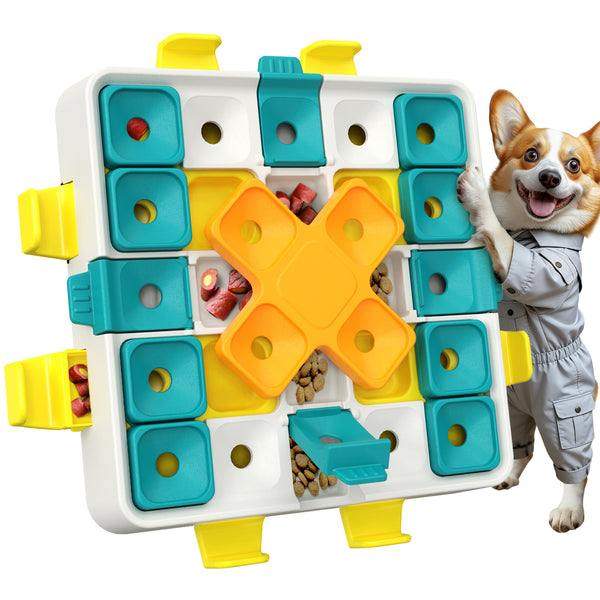 KADTC 2 Levels of Challenge Advanced Dog Puzzle Toy Brain-Teasing