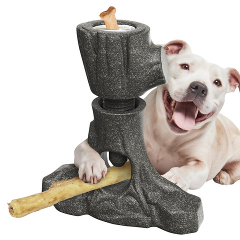 KADTC 3 in1 Durable Bully Stick Holder & Chew & Fillable Toys