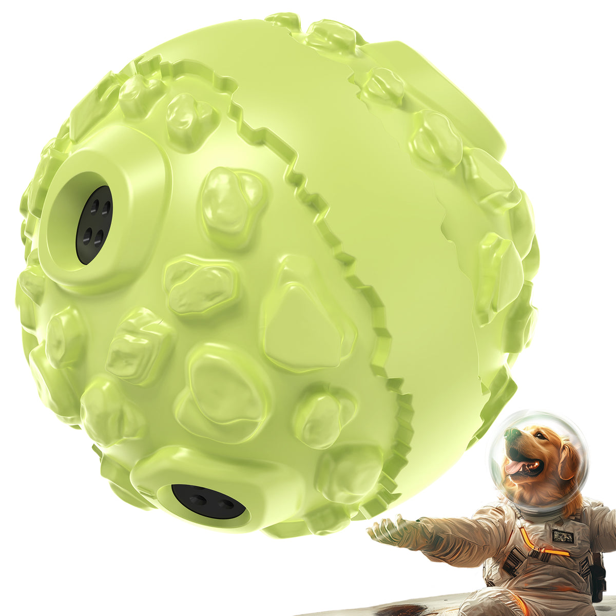 KADTC Dog Wobble Giggle Ball, XL Size, Roll Herding Chew Toy for Large Aggressive Chewers, Interactive Indoor Outdoor Play