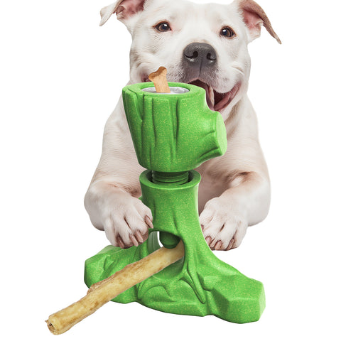KADTC 2 in 1 Root Durable Bully Stick Holder and Indestructible Dog Chew Toy Tough Thanksgiving Toys UV1