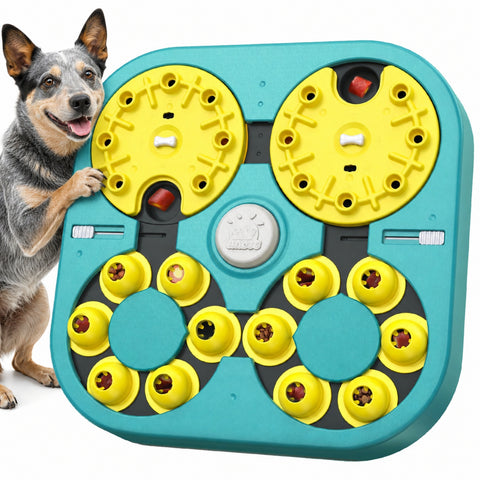 KADTC 5 Levels IN 1 - 6 Ways to Play - Extra-Large Size Dog Puzzle Toy