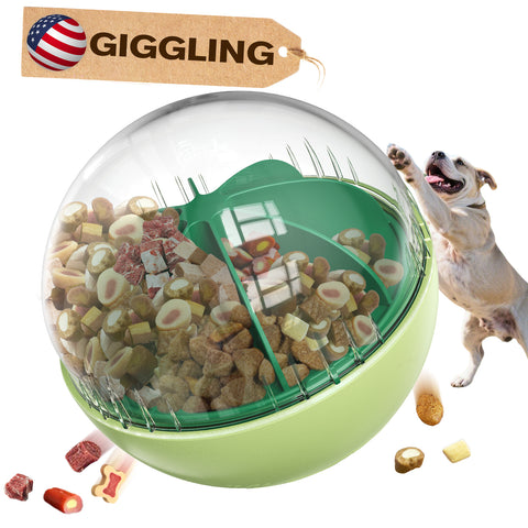 KADTC Extra-Large Size Wobble Giggle Dog Treat Dispenser Ball