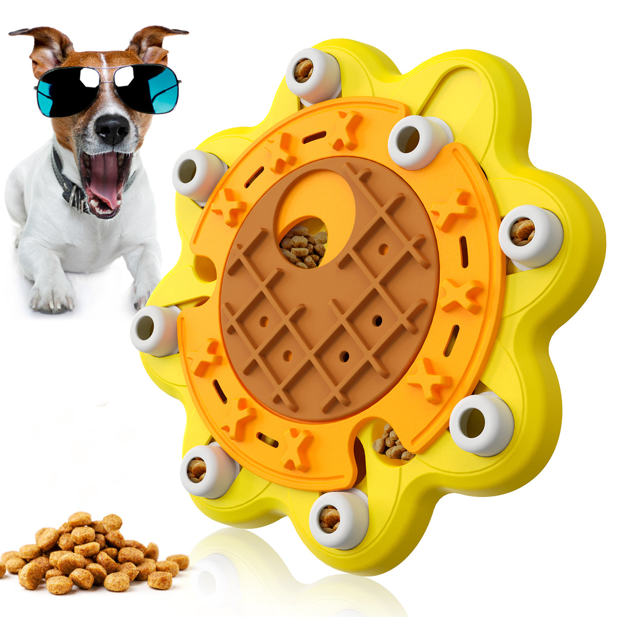 Miryoku Dog Puzzle Toys,Dog Puzzles for Smart Dogs,Pets Interactive Toys  for Smart Dogs to Brain Stimulation Slow Feeding Treat Dispener to Aid