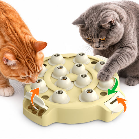 KADTC 2-Level Dog & Cat Puzzle Toy, Mental Stimulation Game for Smart Pets