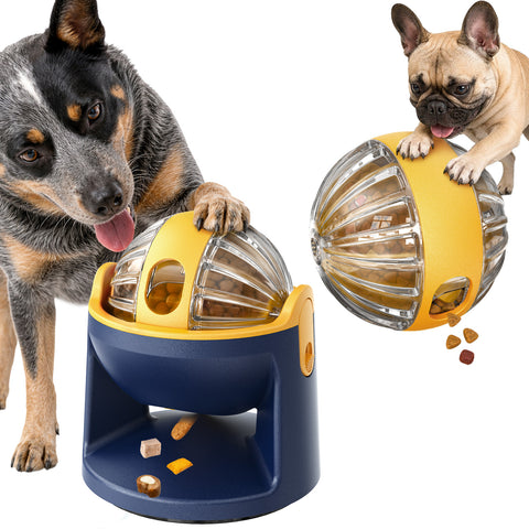 KADTC TreatOrbit 2-in-1 Dog Puzzle Toy, Treat Ball Dispenser, Slow Feeder