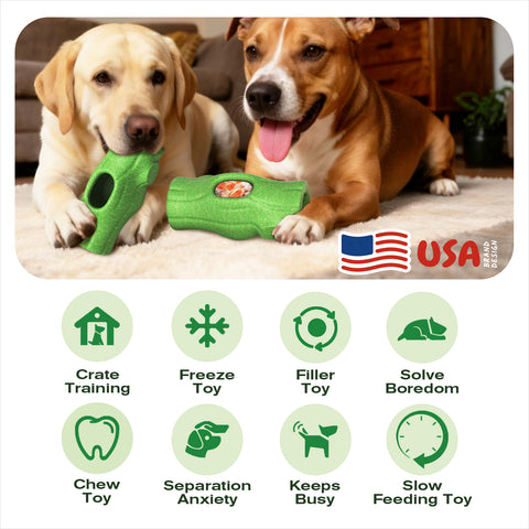 KADTC 3 in 1 X-Large Size Durable Dog Frozen Treat Toy & Chew & Fillable Toy