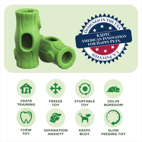 KADTC All IN ONE Large Size Dog Tough 3 in 1 Indestructible Durable Chew Toy & Peanut Butter Fillable Toy & Freezer/Freezable/Frozen Lick Treat Tray Enrichment Toys For Medium/Large Aggressive Chewers