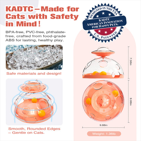 KADTC Large Size Cat Puzzle Toy - 2 Ways to Play