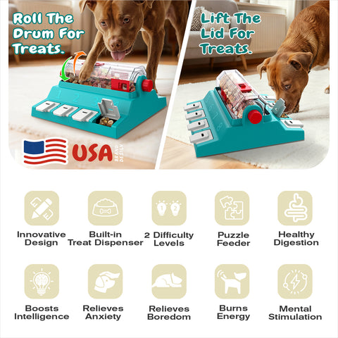 KADTC Extra Large 2 Levels of Challenge Dog Puzzle Feeder