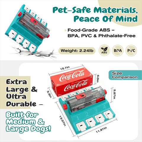 KADTC Extra Large 2 Levels of Challenge Dog Puzzle Feeder