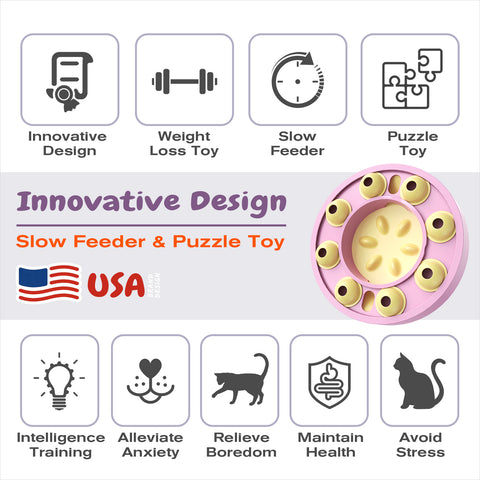 KADTC Cat Puzzle Toy Kitten Puzzle Feeder For Cats Indooor