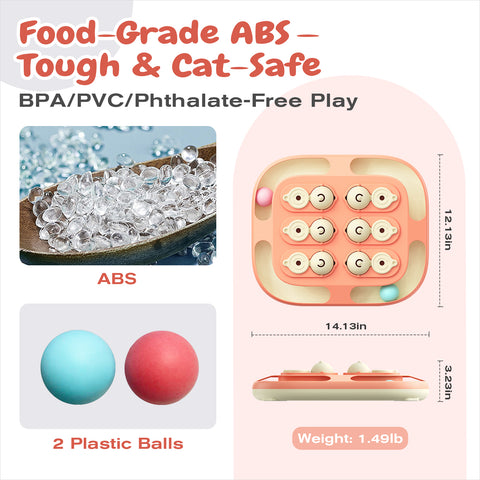 KADTC 2 Ways to Play Large Size Cat Treat Puzzle Toy