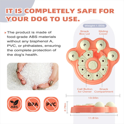 KADTC Large Puzzle Toy, Beginner Brain Game for Dogs, Cats, Macaws, Rabbits