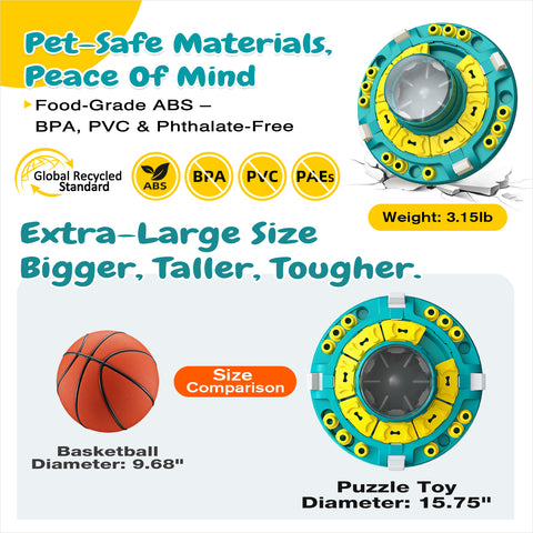 KADTC 4 Levels IN 1,Extra-Large Size,Beginner To Advanced Dog Puzzle Toy