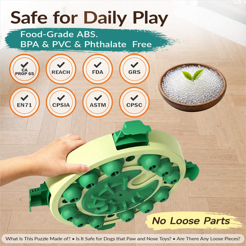 KADTC Dog Puzzle Toy 3 Levels of Step-by-Step Challenge,4 Ways to Play