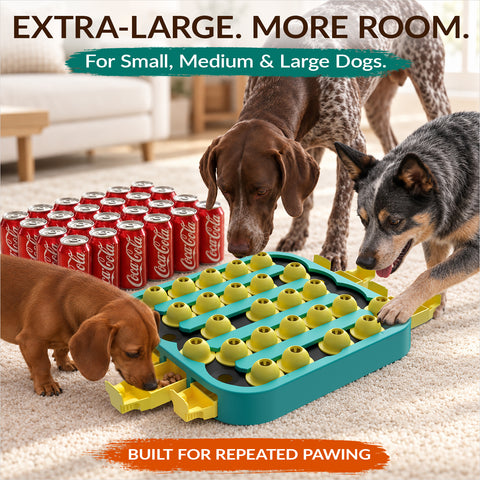KADTC Hard Dog Puzzle Toy, XL, 4 Levels, Mental Stimulation for Smart Dogs
