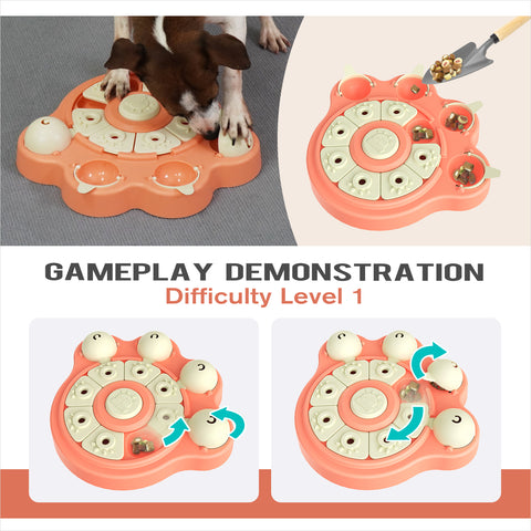 KADTC Dog Puzzle Toy Dogs Brain Mental Stimulation Mentally Stimulating Toys Puppy Beginner Treat Food Puzzles Feeder Dispenser Level 1 Feeding Game for Small/Medium/Large Aggressive Chewers Breed