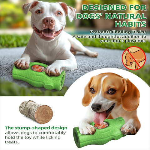 KADTC All IN ONE Large Size Dog Tough 3 in 1 Indestructible Durable Chew Toy & Peanut Butter Fillable Toy & Freezer/Freezable/Frozen Lick Treat Tray Enrichment Toys For Medium/Large Aggressive Chewers