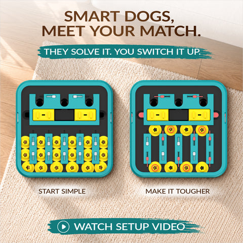 KADTC XL Dog Puzzle Toy Pro Max, Level 1-Infinite Brain Game for Smart Dogs