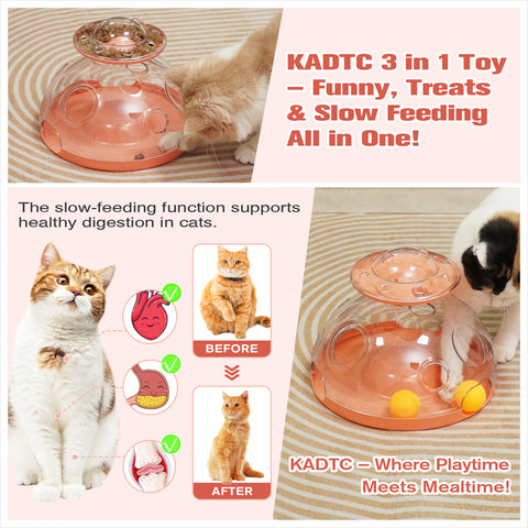 KADTC Large Size Cat Puzzle Toy - 2 Ways to Play