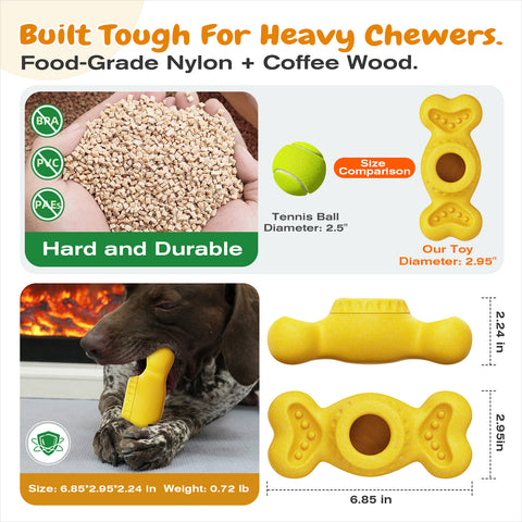 KADTC Large-Size Dog Enrichment Toy Freeze Bone & Durable Chew