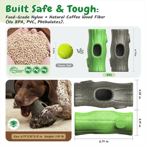 2 PCS KADTC XXL 3-in-1 Durable Dog Enrichment Toy - Long-Lasting Fillable & Frozen Lick Toy - No-Transfer Freeze & Play -Mess-Free - Ultimate Boredom Buster & Tough Chew Toys for Large Dogs