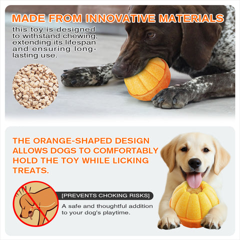KADTC ALL IN ONE 3 in 1 Dog Durable Fillable Chew Toy & Freezer/Freezable/Frozen Lick Treat Tray Enrichment Toys & Kibble Dispensing Ball -Stuffable Peanut Butter Filling DIY Wet Food Interactive Game
