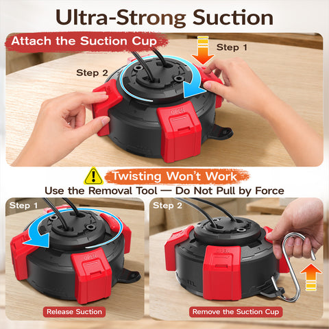 KADTC Suction Cup Dog Tug Toy for Aggressive Chewers, Medium & Large Breeds