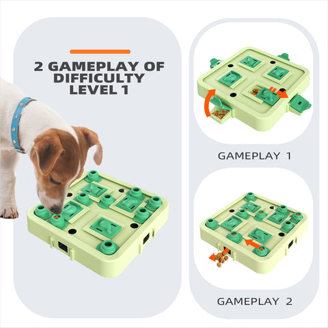 KADTC Dog Puzzle Toy for Small/Medium/Large Smart Dogs Mental Stimulation Boredom Busters Keep Them Busy Enrichment Toys Puzzles Food/Treat Feeder Level 3 2 1 Mentally Stimulating Puppy Brain Game