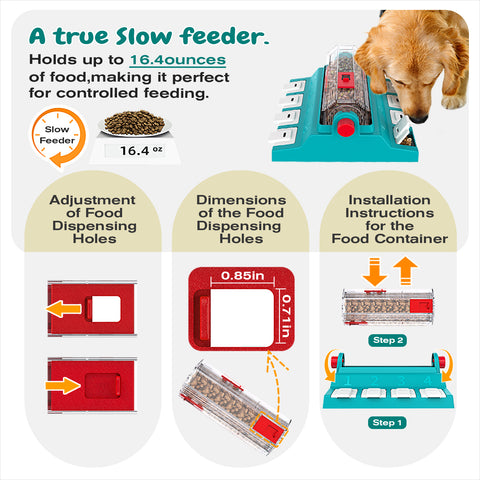 KADTC Extra Large 2 Levels of Challenge Dog Puzzle Feeder