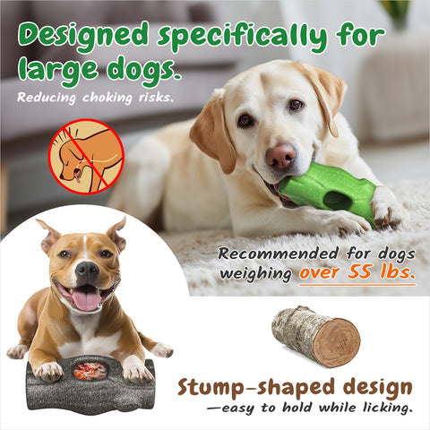 2 PCS KADTC XXL 3-in-1 Durable Dog Enrichment Toy - Long-Lasting Fillable & Frozen Lick Toy - No-Transfer Freeze & Play -Mess-Free - Ultimate Boredom Buster & Tough Chew Toys for Large Dogs