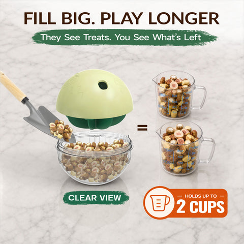 KADTC XL Rolling Dog Treat Dispenser Toys Wobble Giggle Ball, Slow Feeder