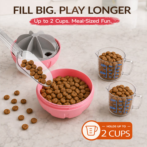 KADTC XL, Rolling Dog Treat Dispenser Toys Wobble Giggle Ball Slow Feeder