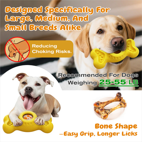 KADTC Large-Size Dog Enrichment Toy Freeze Bone & Durable Chew