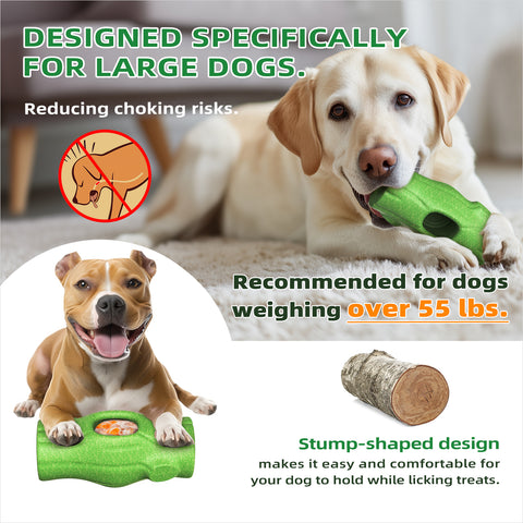 KADTC All IN ONE Extra-Large Size Tough 3 in 1 Indestructible Durable Chew Toy & Peanut Butter Fillable Toy & Freezer/Freezable/Frozen Lick Treat Tray Enrichment Toys For Large Dogs Aggressive Chewers