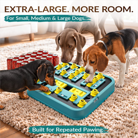 KADTC XL Dog Puzzle Toy Pro Max, Level 1-Infinite Brain Game for Smart Dogs