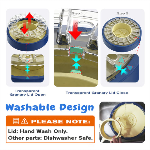 KADTC Spinning Dog Slow Feeder Anti-Gulping Bowl Eating to 5-60 Min