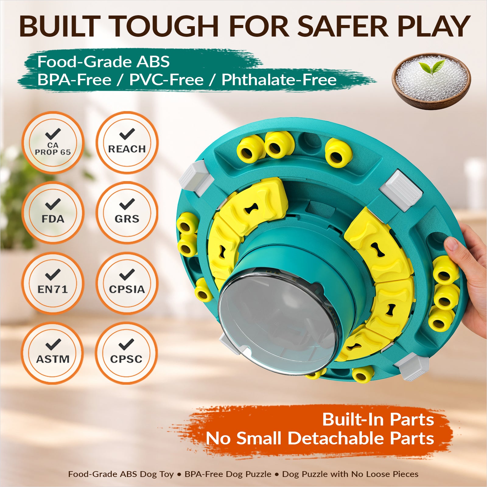 KADTC 4-Level Extra-Large Dog Puzzle Feeder | Push-to-Release