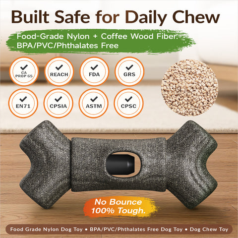 KADTC 2 in 1 Extra-Large Size Durable Dog Bully Stick Holder & Indestructible Chew Toy