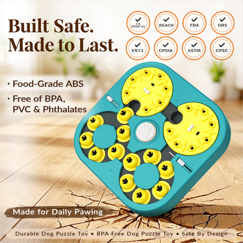 KADTC 5 Levels IN 1 - 6 Ways to Play - Extra-Large Size Dog Puzzle Toy