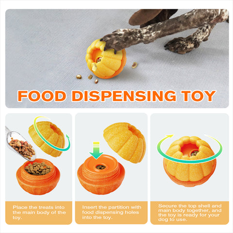 KADTC ALL IN ONE 3 in 1 Dog Durable Fillable Chew Toy & Freezer/Freezable/Frozen Lick Treat Tray Enrichment Toys & Kibble Dispensing Ball -Stuffable Peanut Butter Filling DIY Wet Food Interactive Game