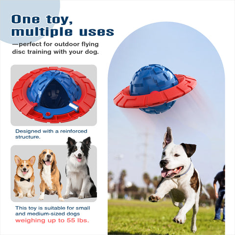 KADTC Dog Squeaky Toy for Small/Medium Dogs Fetch Outdoor Interactive Indoor Chew Teething Ball Crate Traning Toys UV4