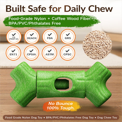KADTC 2 in 1 Extra Extra-Large Size Durable Dog Bully Stick Holder & Indestructible Chew Toy