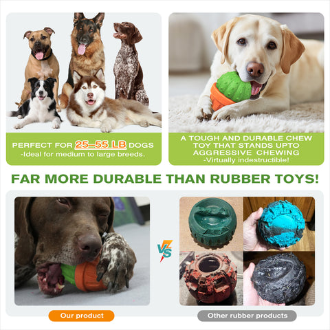 KADTC All in ONE Durable 3 in 1 Dog Filler Toy & Freeze/Freezable/Frozen Lick Treat Tray Enrichment Ball & Kibble Dispensing Balls -Peanut Butter Wet Food Cactus Fillable Chew Thanksgiving Toys