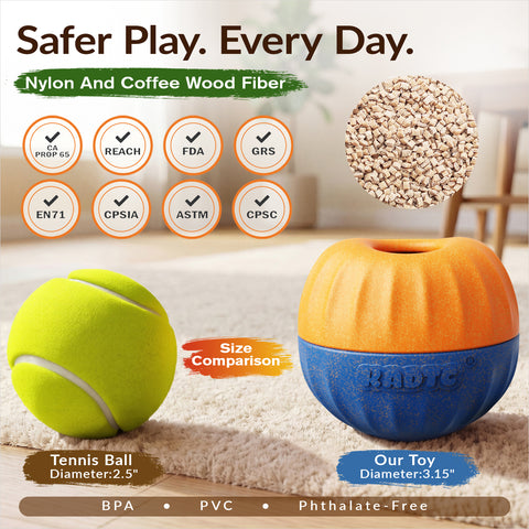KADTC 3 IN 1 Dog Enrichment Toy, Freeze & Chew & Treat Dispenser Ball