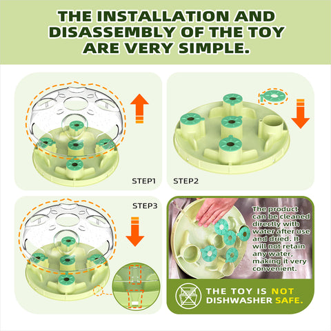 TACKDG Cat Puzzles Toy Indoor for Cats Weight Loss Interactive Toys Kitten Slow Feeder Kitty Food Treat Puzzles Feeding Dispenser Brian Stimulation Track Balls Pet Fun Birthdat Gift