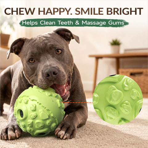 KADTC XL Dog Roll Wobble Giggle Ball, Chew Toy for Large Aggressive Chewers