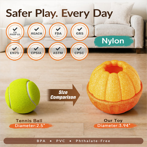 KADTC 2 Pack, 3-in-1 Frozen Treat Dog Toy, Kibble Dispenser Ball, Chew Toy